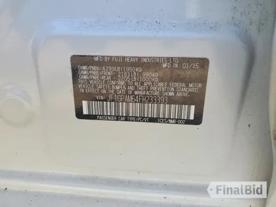 2015 Subaru Impreza Limited