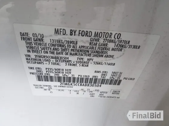 2010 Ford Flex SEL