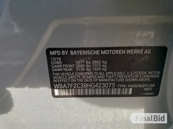 2017 BMW 7 Series ALPINA B7 xDrive