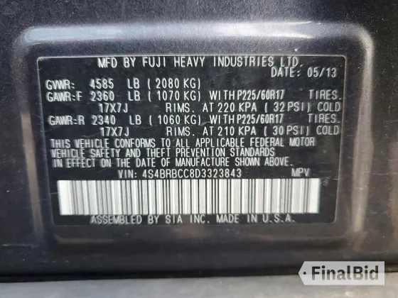 2013 Subaru Outback Premium