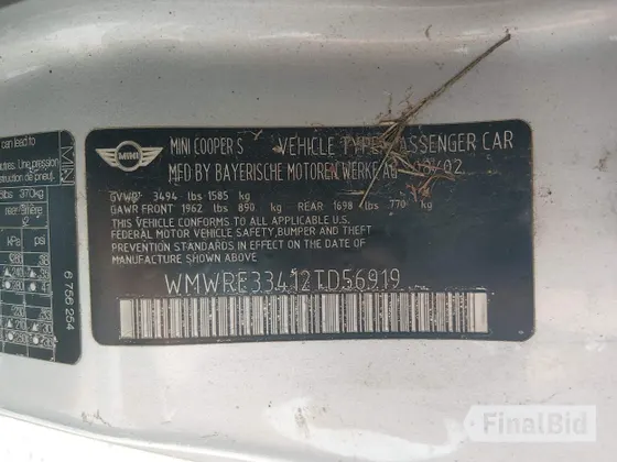 2002 MINI Hardtop S