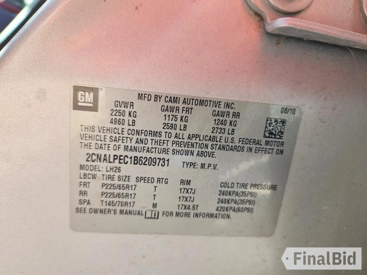 2011 Chevrolet Equinox 2LT