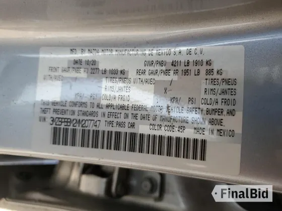 2021 Mazda 3 Select