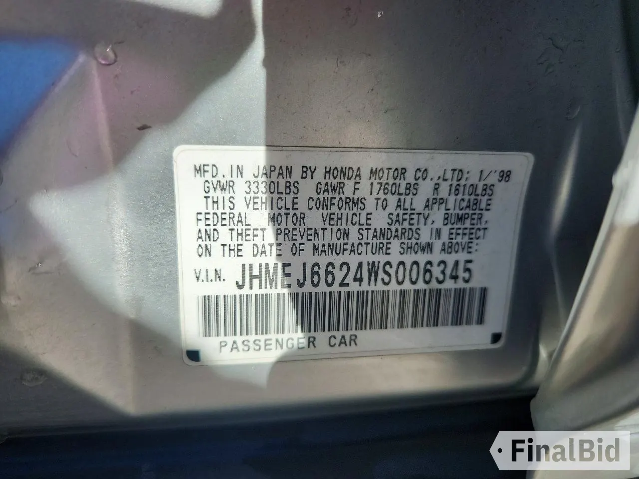 1998 Honda Civic DX