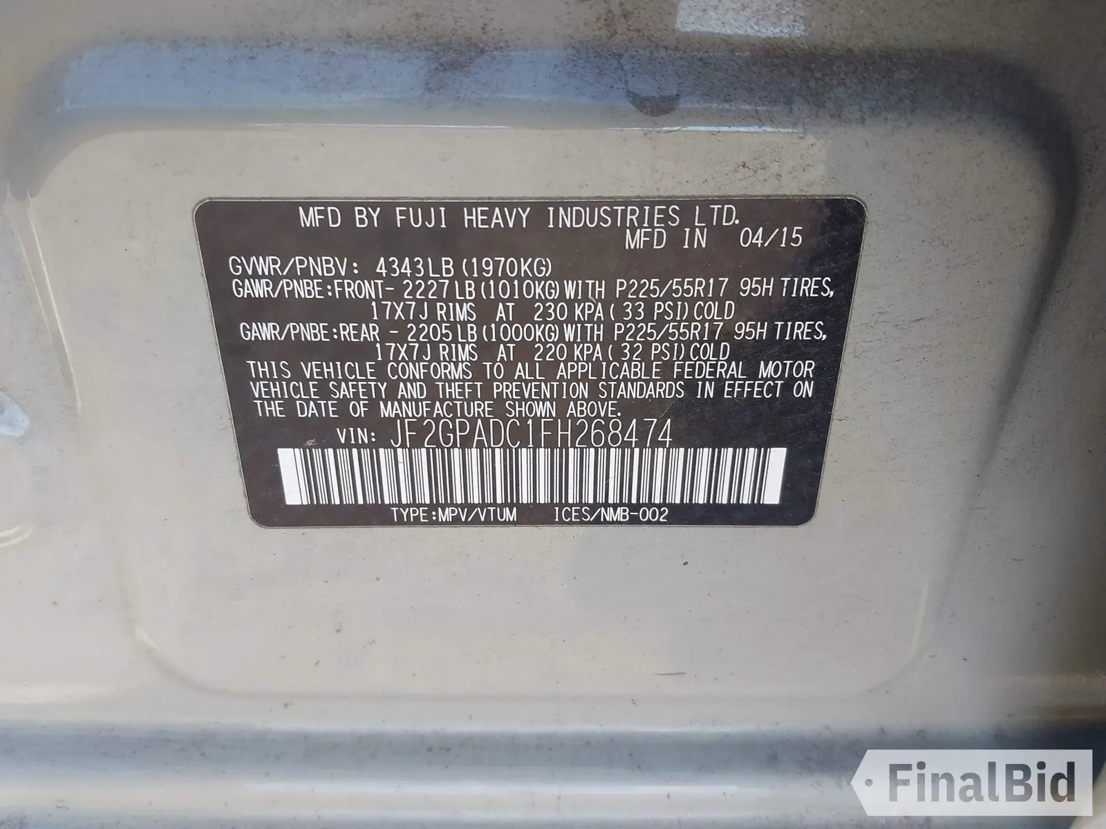 2015 Subaru Crosstrek Premium