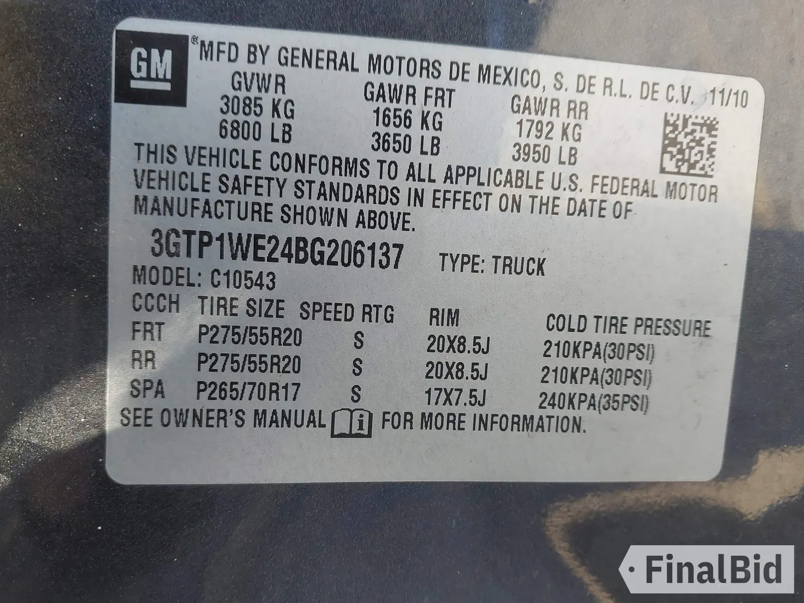 2011 GMC Sierra 1500