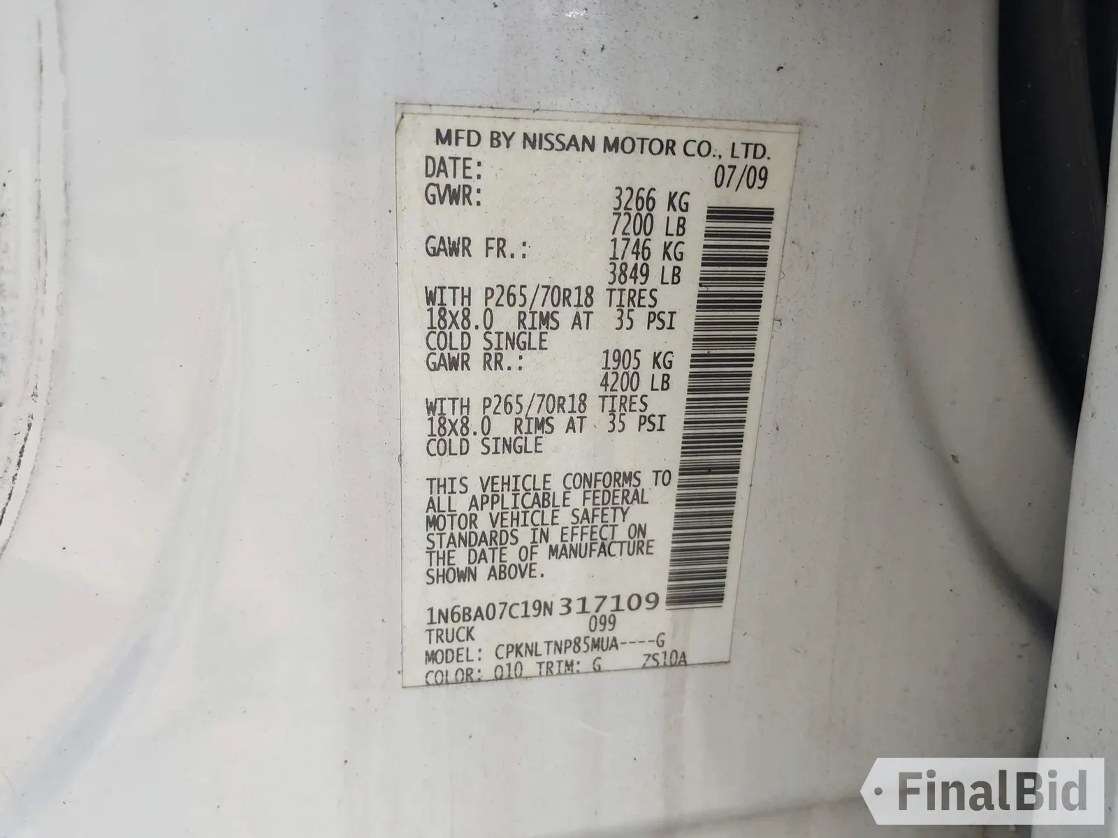 2009 Nissan Titan SE