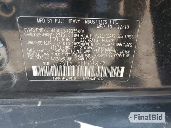 2011 Subaru Forester X Premium