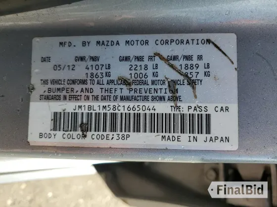 2012 Mazda 3 S Grand Touring