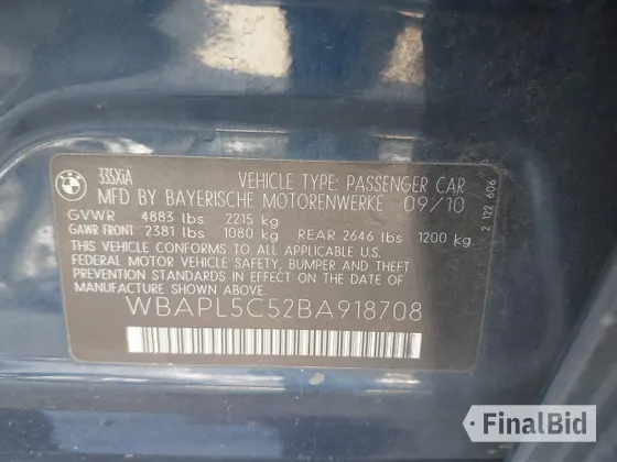 2011 BMW 3 Series 335i xDrive