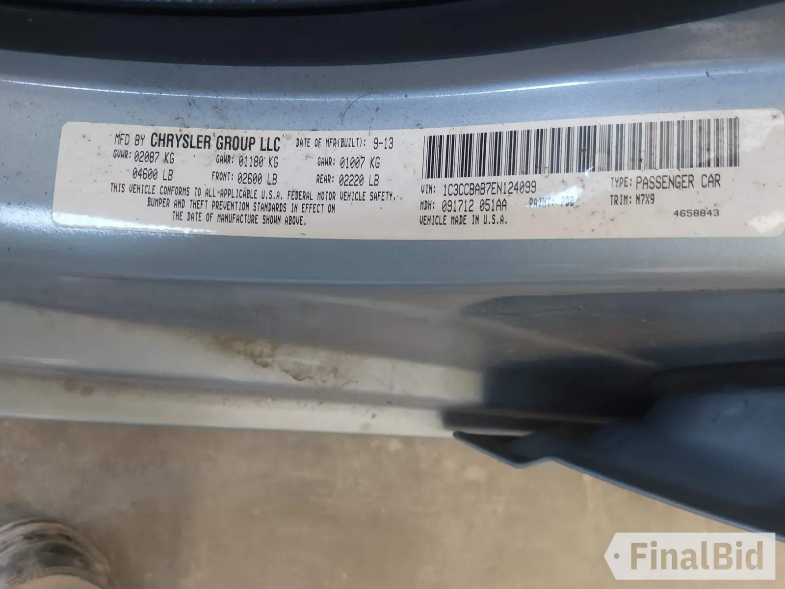 2014 Chrysler 200 LX