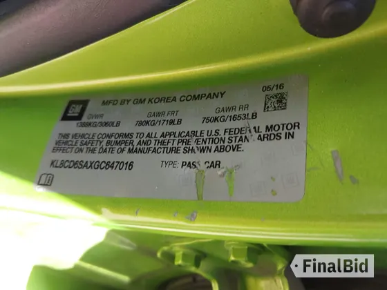 2016 Chevrolet Spark LT
