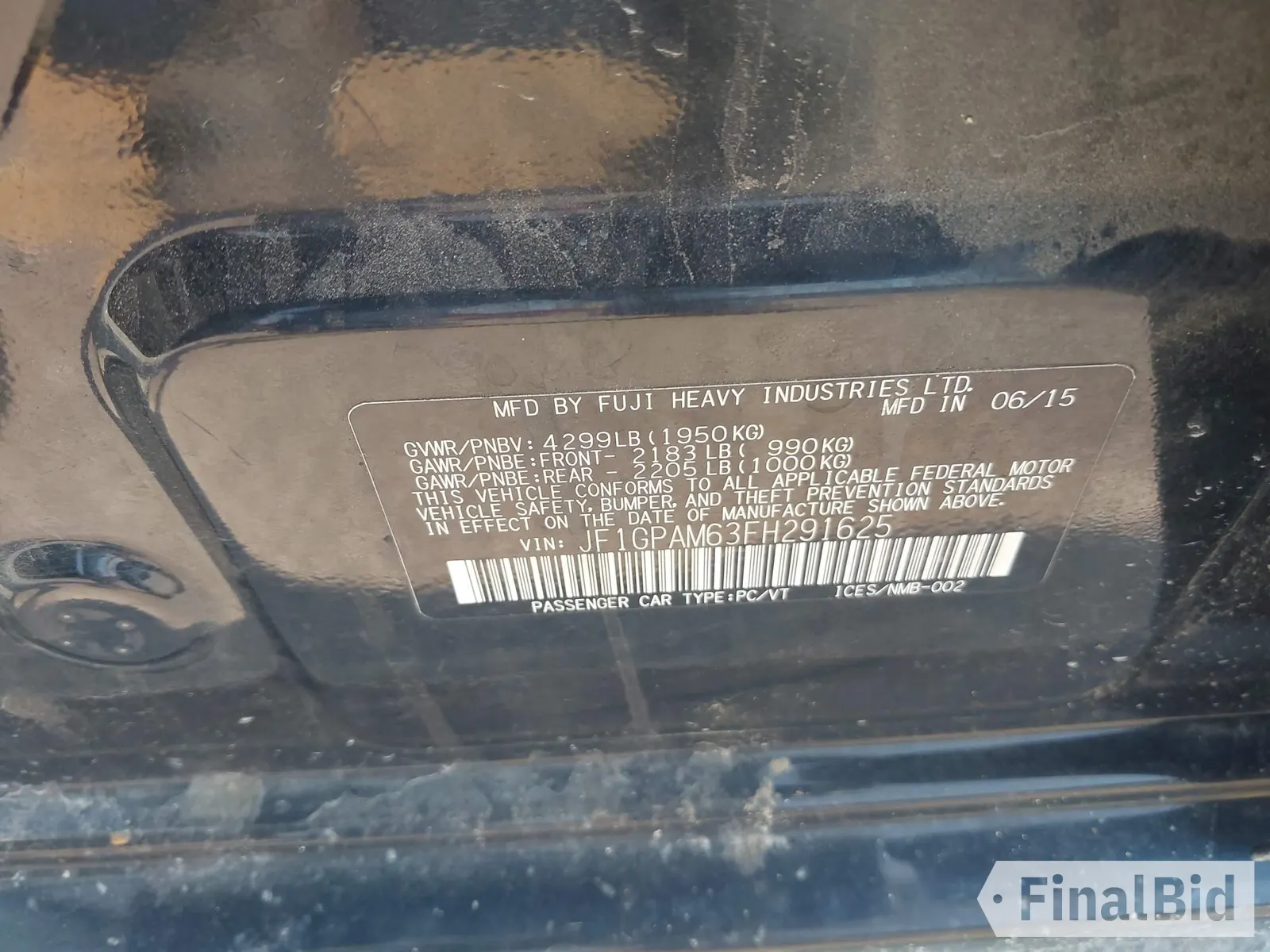 2015 Subaru Impreza Limited
