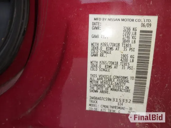 2009 Nissan Titan SE