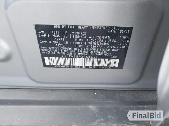 2015 Subaru Outback Premium