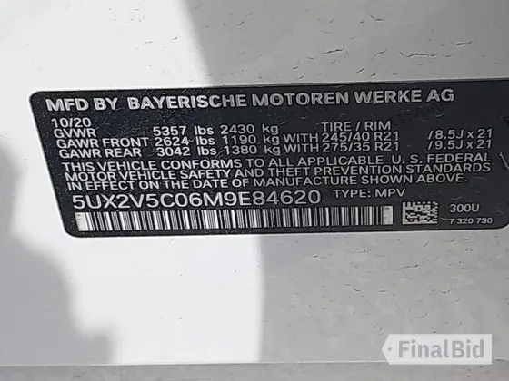 2021 BMW X4 M40i