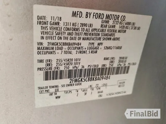 2019 Ford Flex SEL