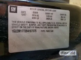 2008 Pontiac G6 GXP