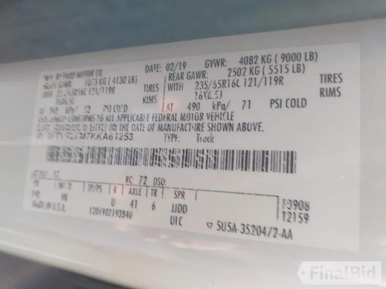 2019 Ford Transit