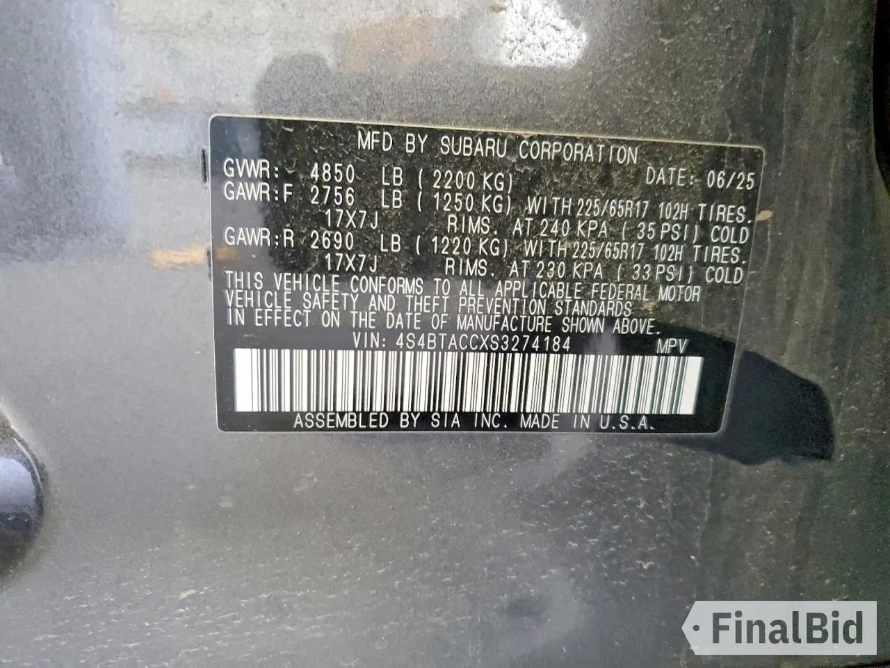 2025 Subaru Outback Premium