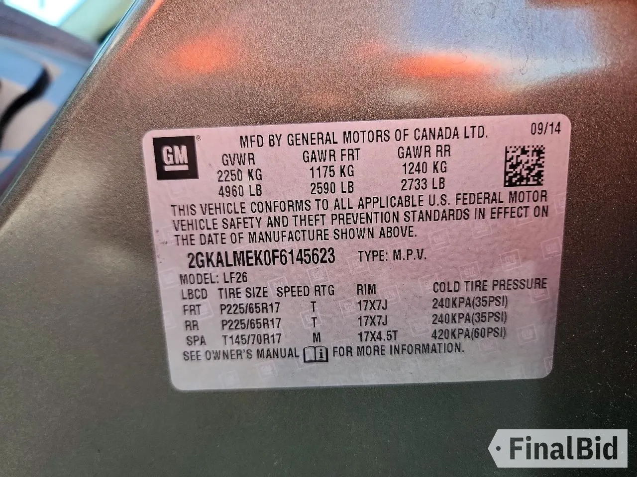 2015 GMC Terrain SLE