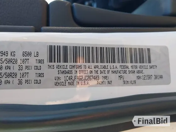 2018 Jeep Grand Cherokee Altitude