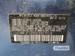 2014 Subaru Impreza Special Sports Limited