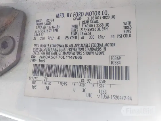 2014 Ford Transit Connect XLT
