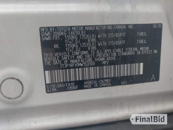 2021 Toyota RAV4 XLE