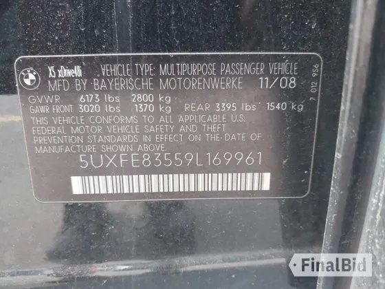 2009 BMW X5 48i