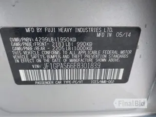 2014 Subaru Impreza Special Sports Limited