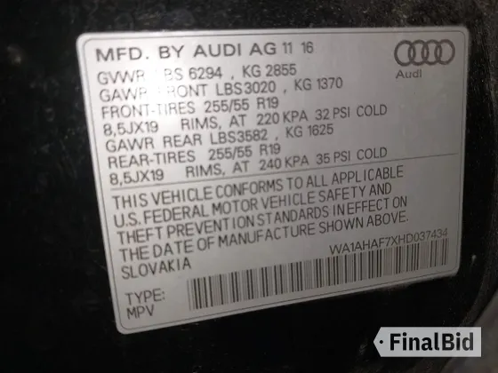 2017 Audi Q7 Premium