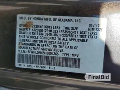2017 Honda Odyssey EX
