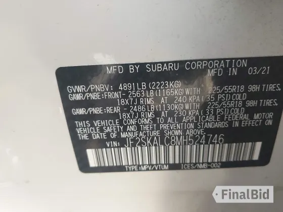 2021 Subaru Forester Special Sports