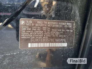 2008 BMW X5 4.8i
