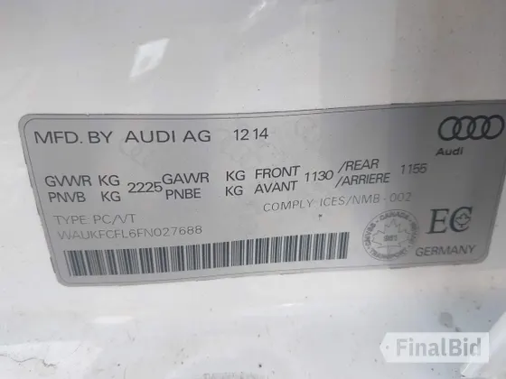 2015 Audi A4 Premium Plus