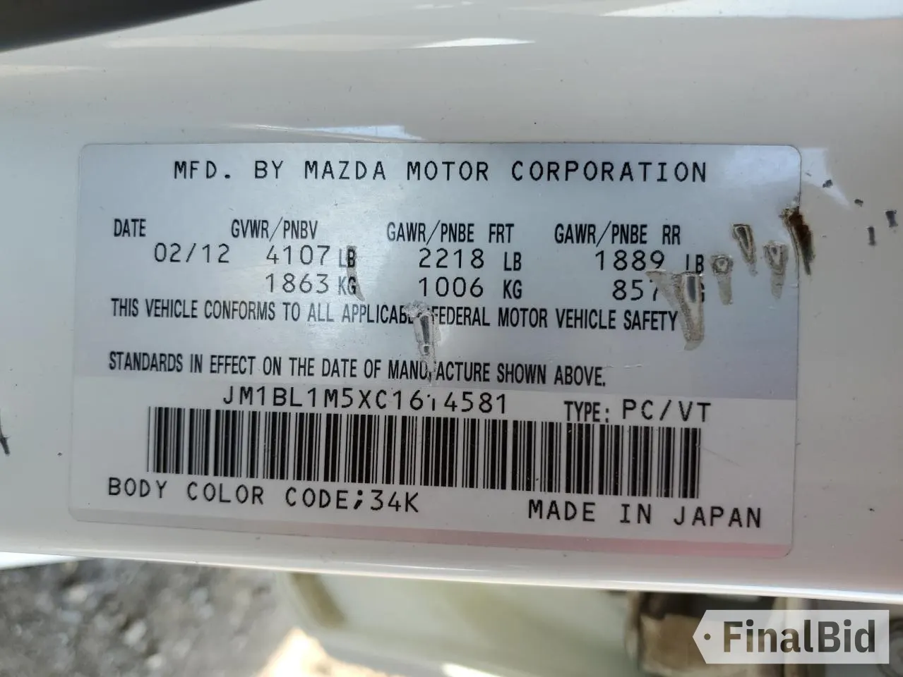 2012 Mazda 3 S Grand Touring