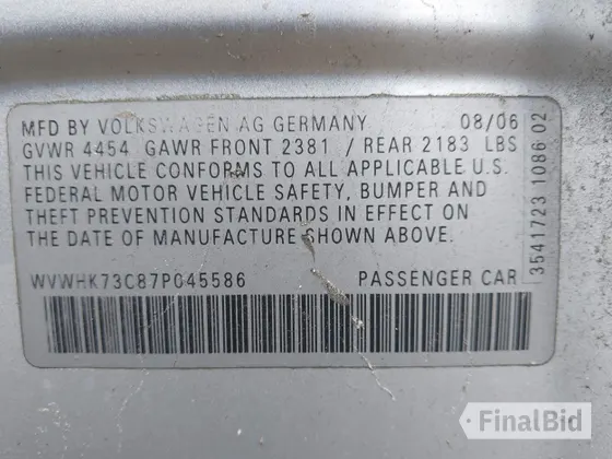 2007 Volkswagen Passat