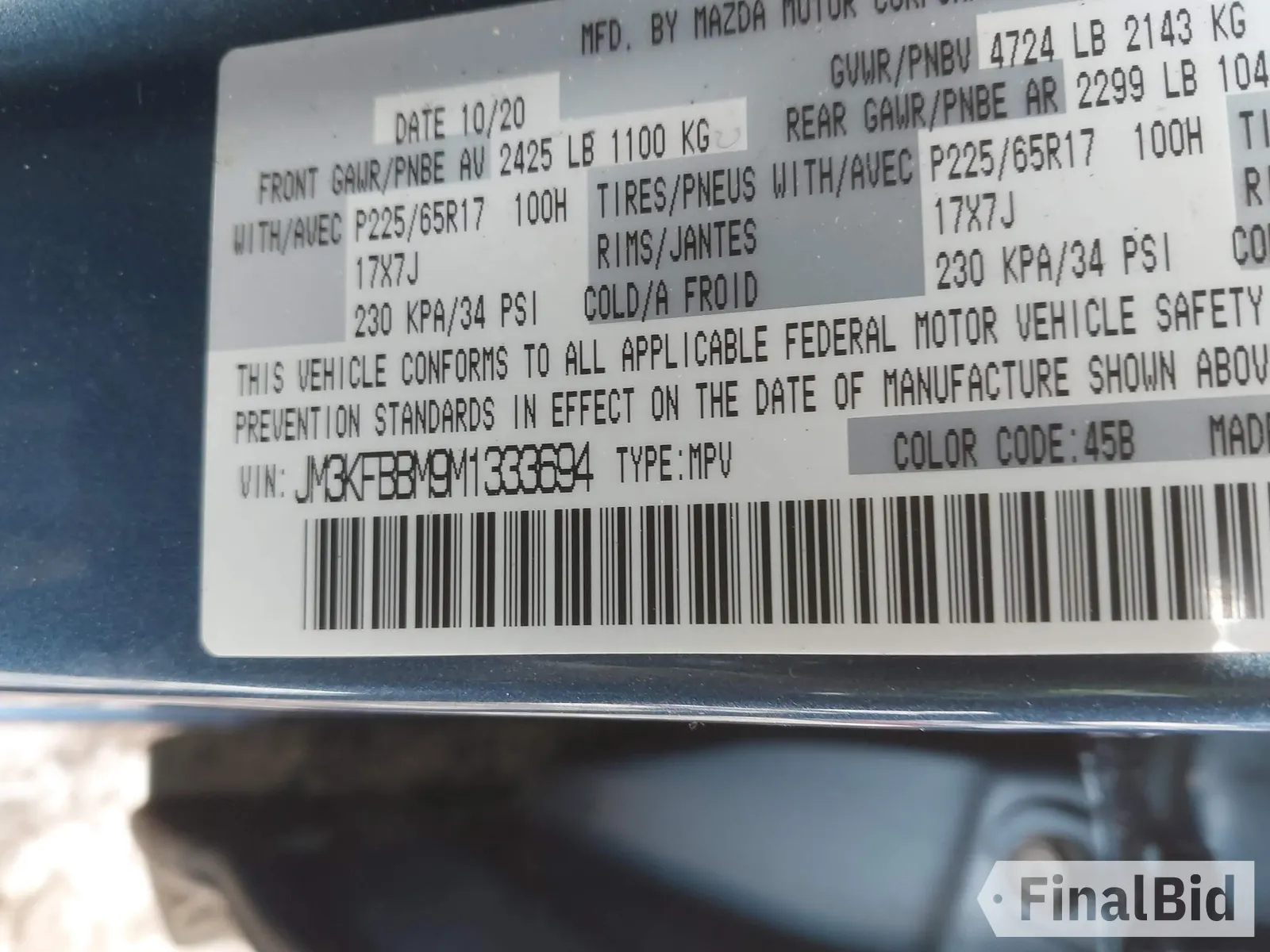 2021 Mazda CX-5 Sport