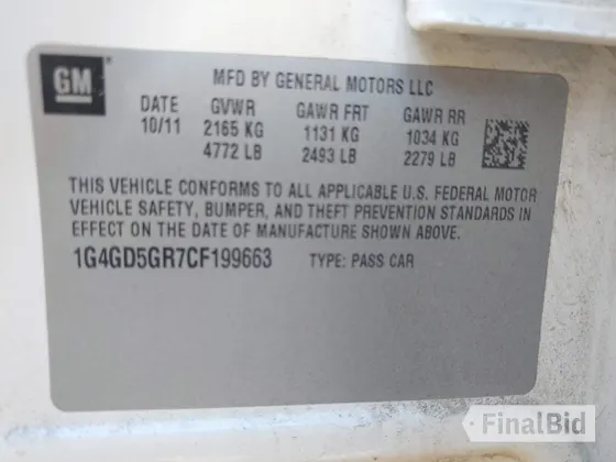2012 Buick LaCrosse Premium 1