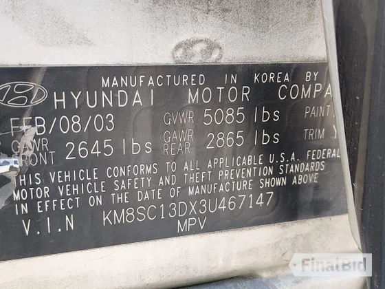 2003 Hyundai Santa Fe GLS