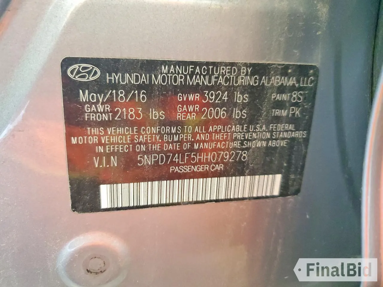2017 Hyundai Elantra SE