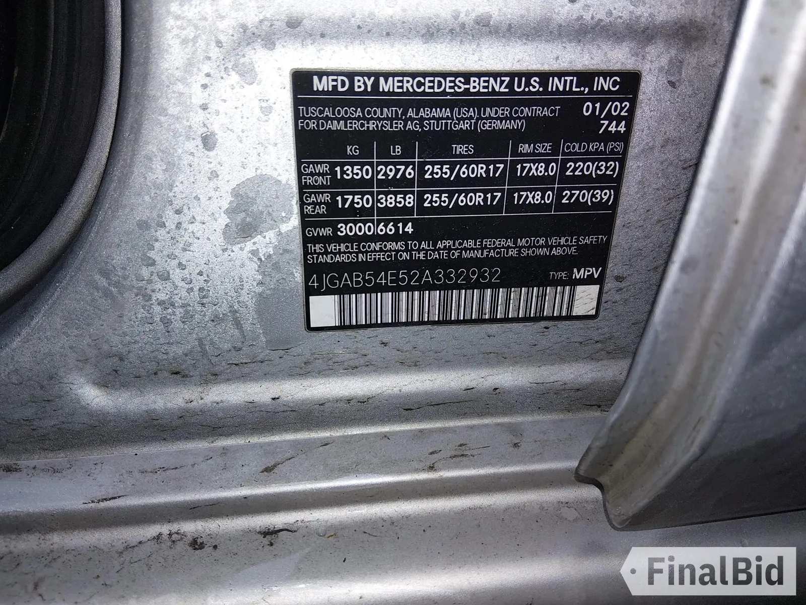 2002 Mercedes-Benz M 320/430/500