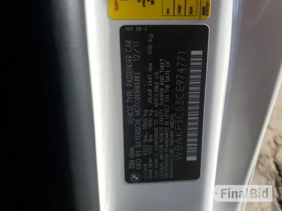 2012 BMW 3 Series 328i xDrive