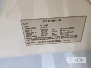 2021 Tesla Model Y Standard Range