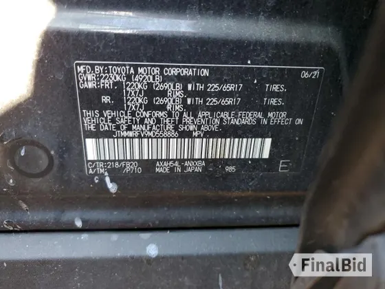 2021 Toyota RAV4 Hybrid LE