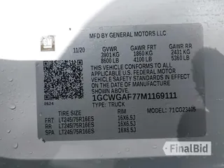2021 Chevrolet Express Cargo