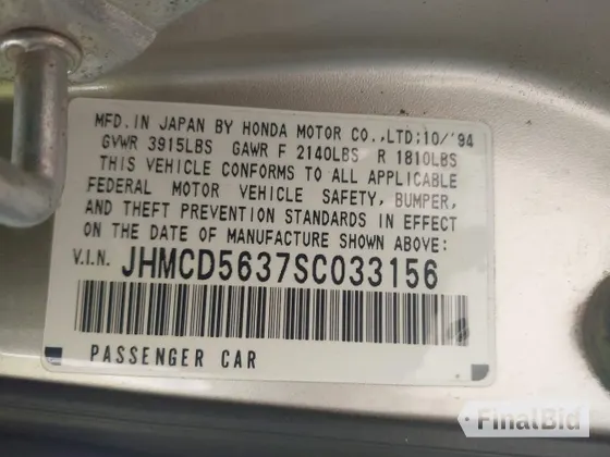 1995 Honda Accord LX