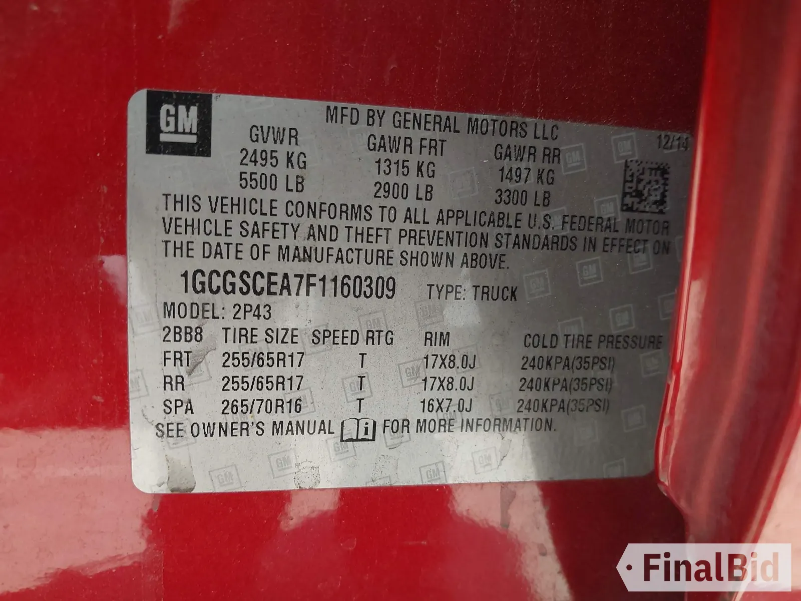 2015 Chevrolet Colorado 2WD LT