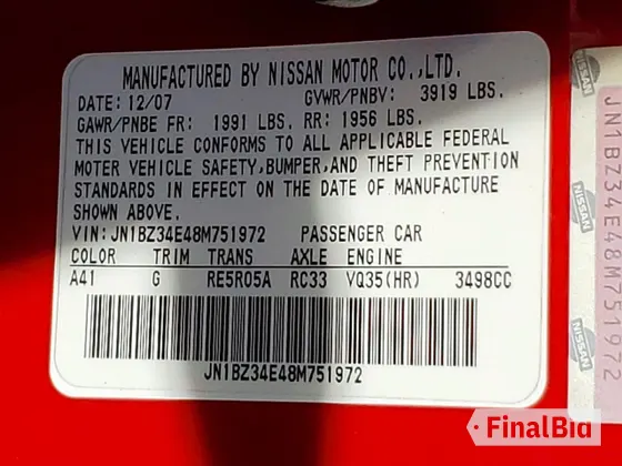 2008 Nissan 350Z Grand Touring
